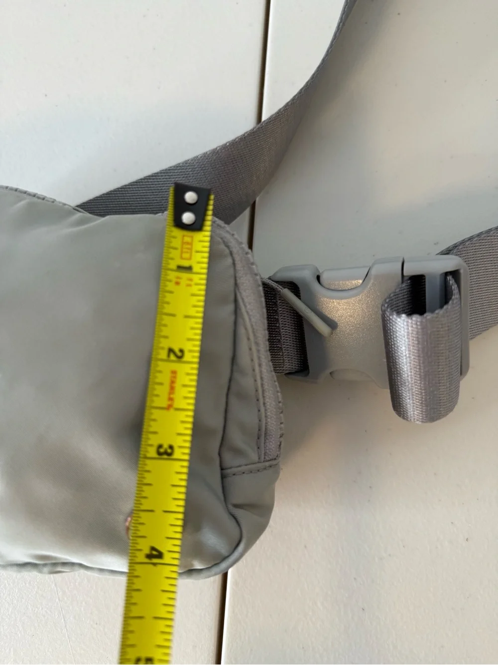 Lululemon Mini Belt Bag Light Gray Crossbody Fanny Pack